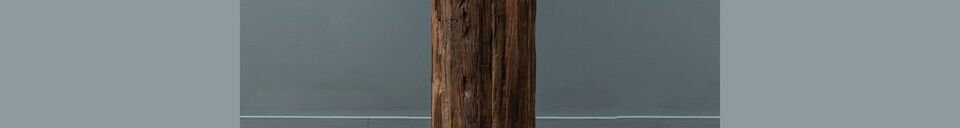 Material Details Natuka dark wood floor lamp