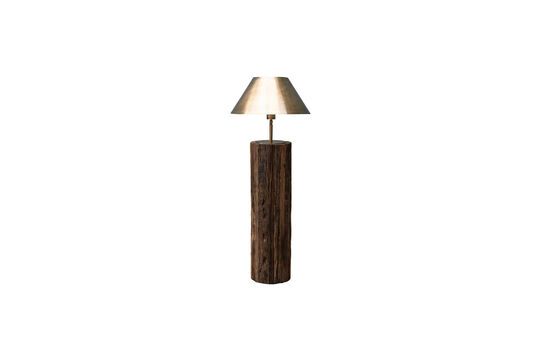 Natuka dark wood floor lamp Clipped