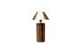 Miniature Natuka dark wood table lamp Clipped