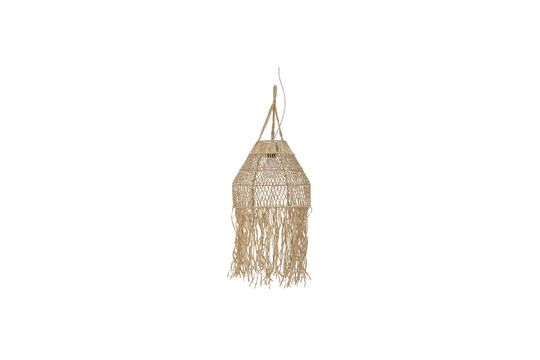 Natural raffia hanging lamp Thora Clipped