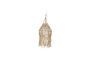 Miniature Natural raffia hanging lamp Thora Clipped