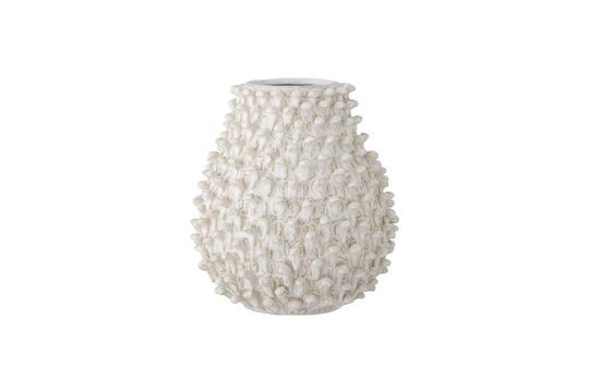 Natural stoneware vase H25 Spikey Clipped