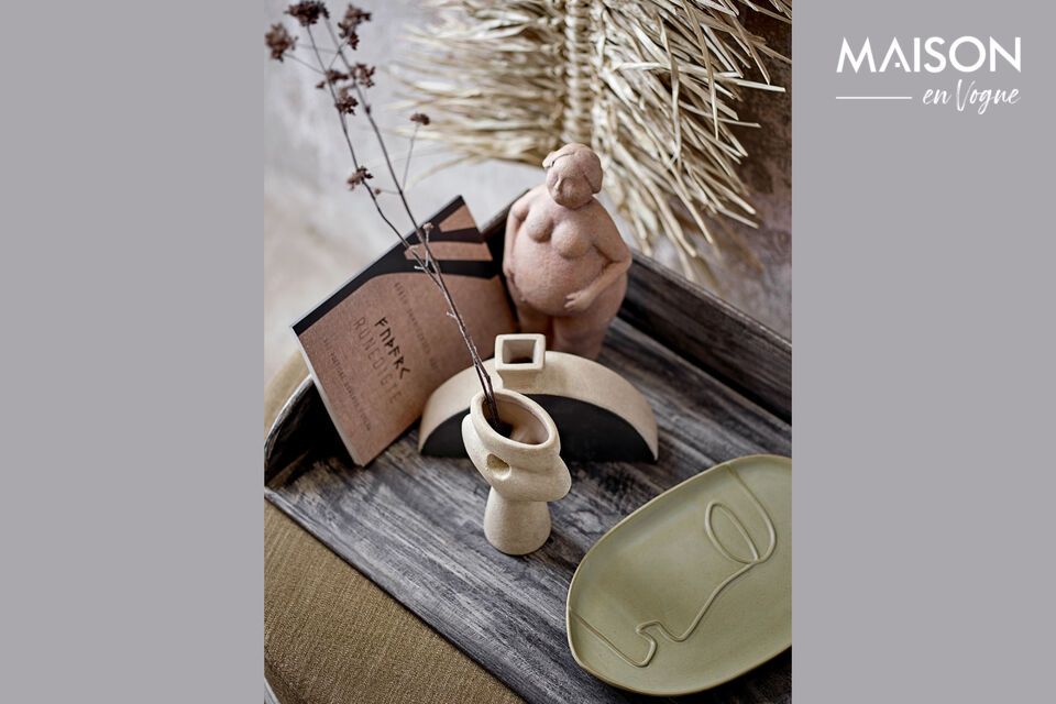 An elegant terracotta vase for a modern touch.