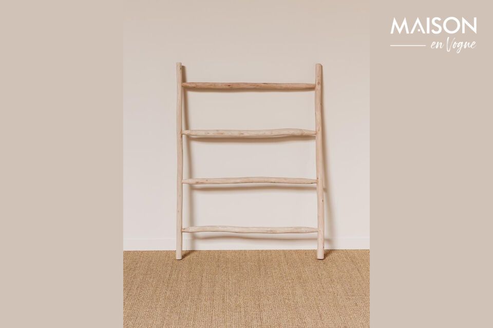 Discover simplicity and elegance with our light-colored wood ladder