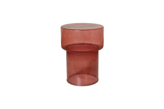 Neo red glass side table Clipped