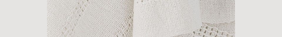 Material Details Niccoline white cotton throw