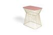 Miniature No Offence pink iron side table 1