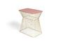 Miniature No Offence pink iron side table Clipped