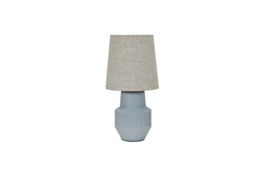 Noam light blue ceramic table lamp Clipped