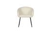 Miniature Noelle white polyester curly chair 2