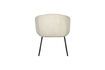 Miniature Noelle white polyester curly chair 4