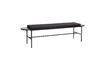 Miniature Norm black fabric bench 1