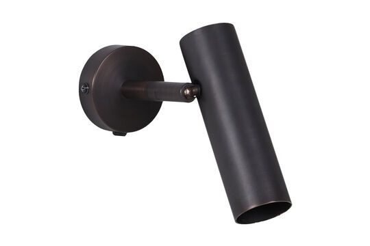 Norm black metal wall light Clipped