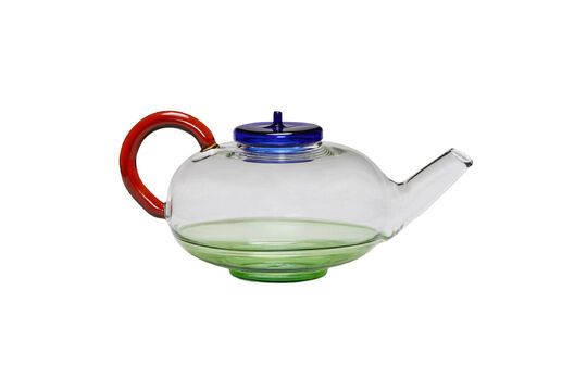 NoRush multicolored glass teapot Clipped