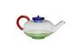 Miniature NoRush multicolored glass teapot Clipped