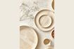 Miniature Nougat beige porcelain aperitif plate 2