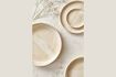 Miniature Nougat beige porcelain aperitif plate 6