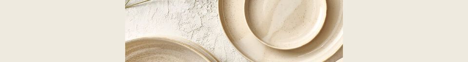 Material Details Nougat beige porcelain cereal bowl