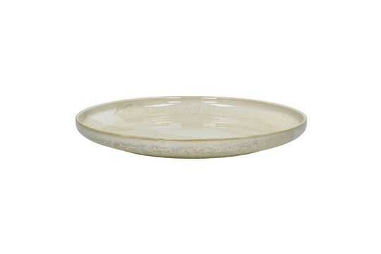 Nougat beige porcelain dinner plate Clipped