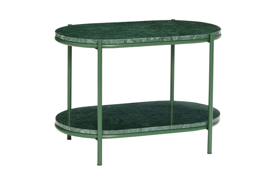 Nusa dark green metal coffee table - 5