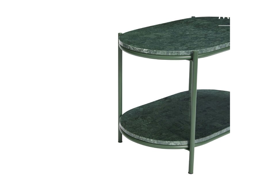 Nusa dark green metal coffee table - 6