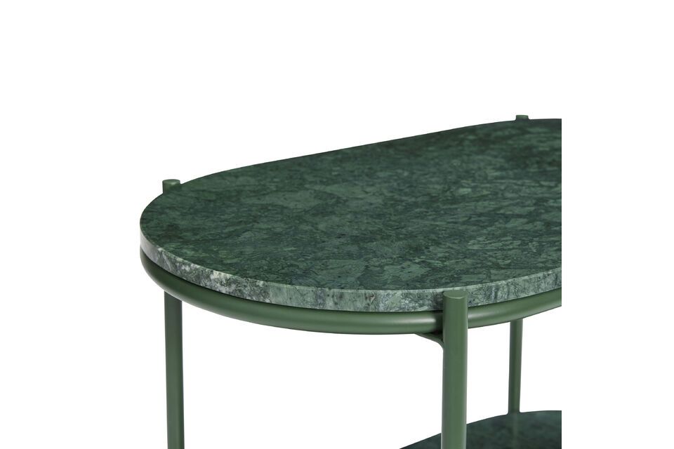 Nusa dark green metal coffee table - 7