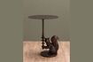 Miniature Nutkin brown aluminum side table 1