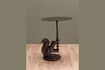 Miniature Nutkin brown aluminum side table 2