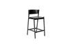 Miniature Oblique black oak veneer bar chair 1