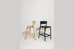 Miniature Oblique black oak veneer bar chair 3