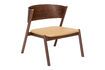 Miniature Oblique brown beech armchair 1