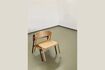 Miniature Oblique brown beech armchair 4