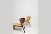 Miniature Oblique brown beech armchair 7