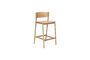 Miniature Oblique light beech bar chair Clipped