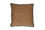 Miniature Ochre cotton cushion Opposites Clipped