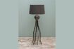 Miniature Octopus table lamp in gray aluminum 1