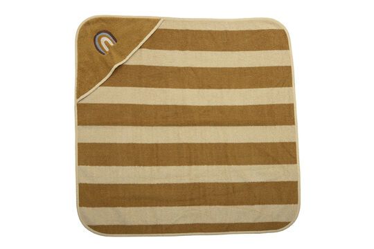 OEKO-TEX brown cotton towel Agnes Clipped