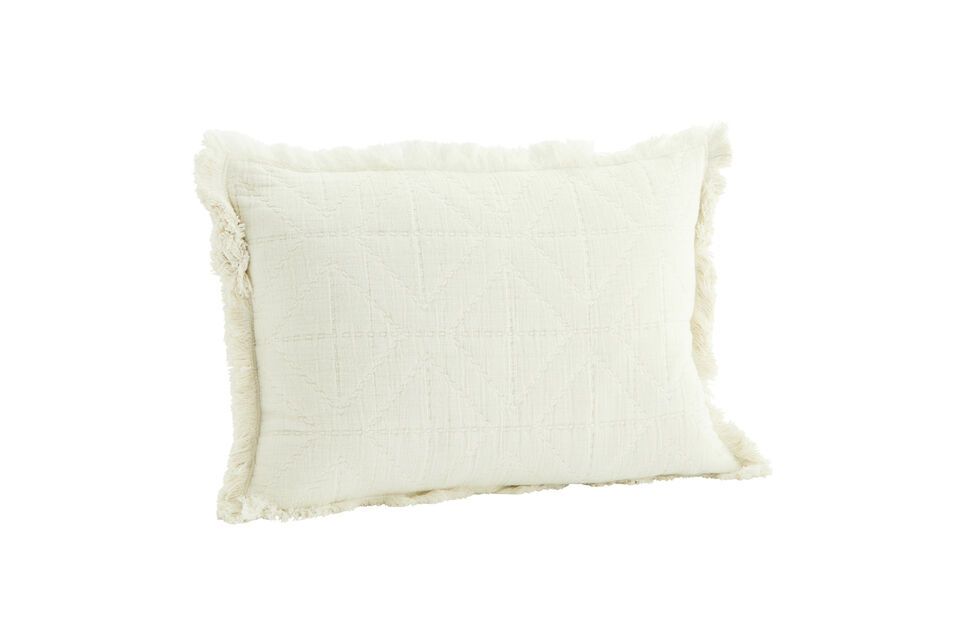 Off-white cotton Quilt cushion cover Madam Stoltz