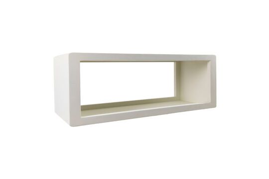 Off-white plaster shelf module Clipped