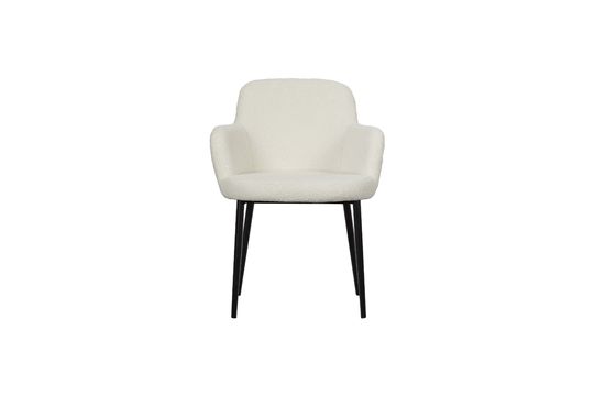 Off-white sheepskin effect chair Dining Clipped