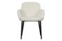 Miniature Off-white sheepskin effect chair Dining Clipped