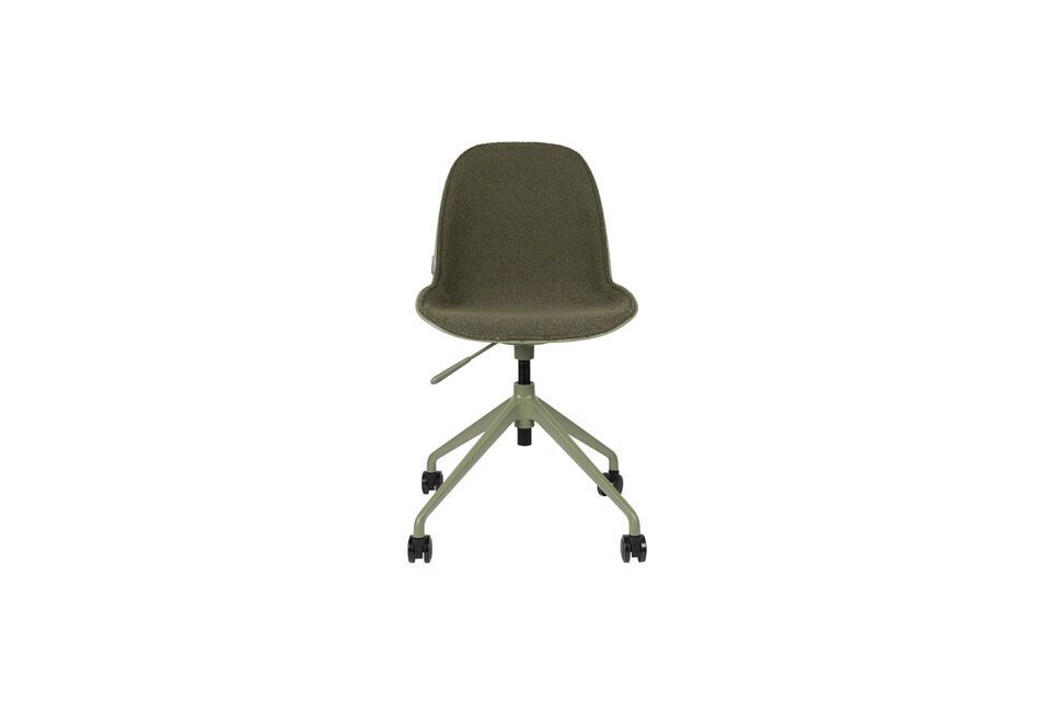 Office chair with green fabric wheels Albert Kuip - 4