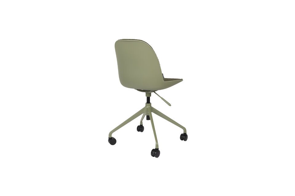 Office chair with green fabric wheels Albert Kuip - 6