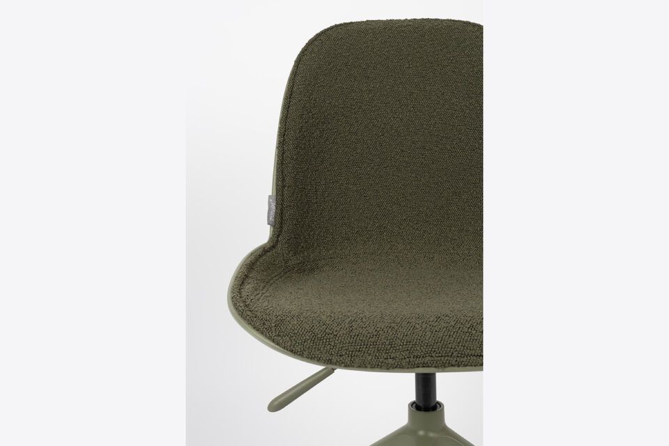 Office chair with green fabric wheels Albert Kuip - 7