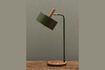 Miniature Olive green metal table lamp 1