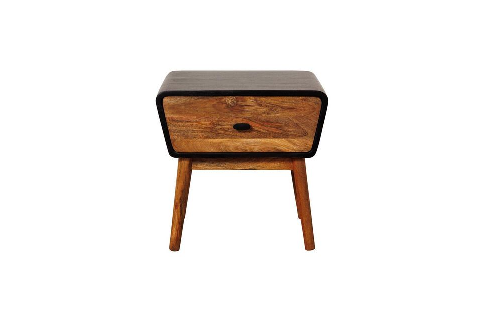 Onor dark wood bedside table Chehoma