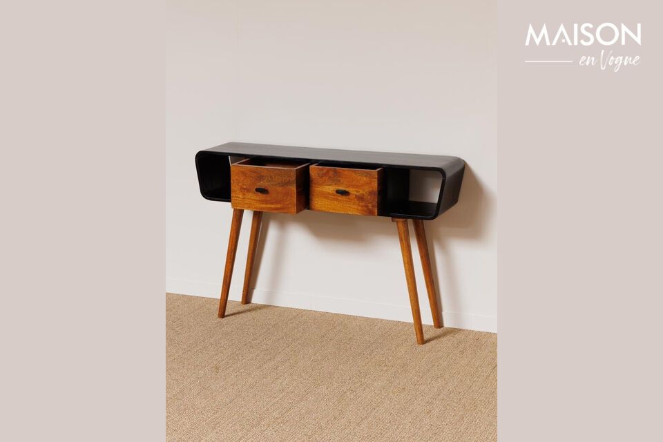 Discover the timeless elegance and refined functionality of our mango wood console table