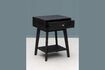 Miniature Onyx black wooden bedside table 3