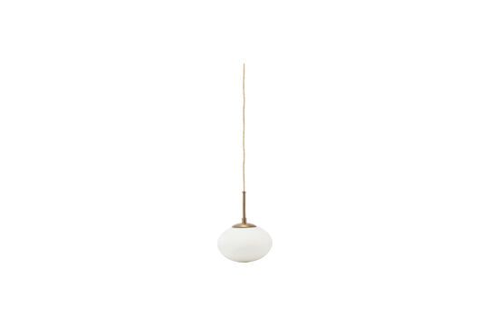 Opal white glass pendant light Clipped