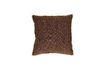 Miniature Opposites brown cotton cushion 1